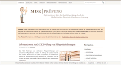 Desktop Screenshot of mdk-pruefung.com
