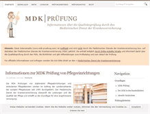 Tablet Screenshot of mdk-pruefung.com